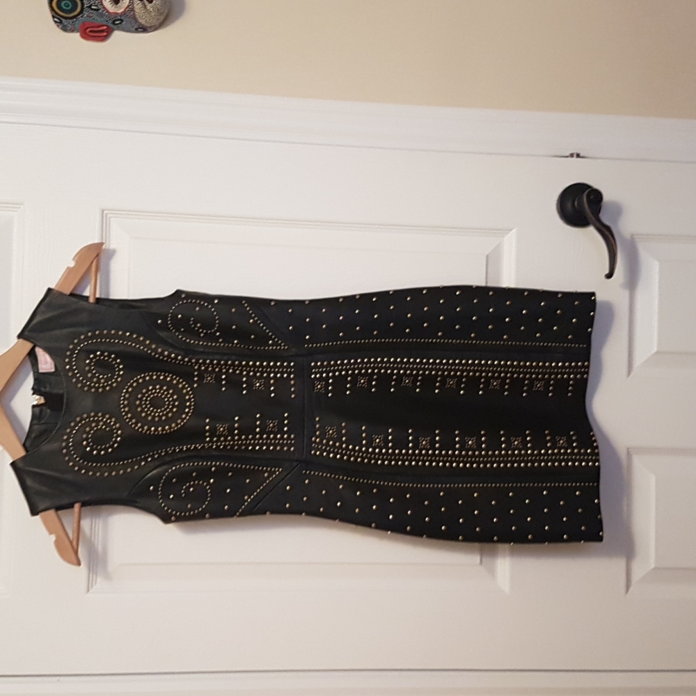 Versace leather dress